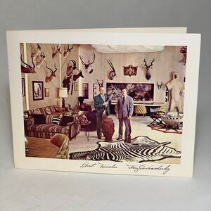 🆕 RARE Vintage Art Print Roy Weatherby Christmas Card Trophy Room Bill Jeffrey